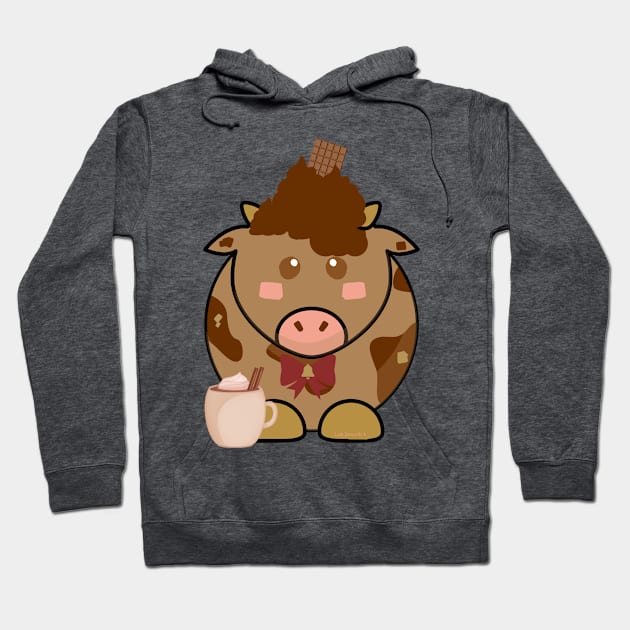 Chocolate cow Hoodie by LukjanovArt